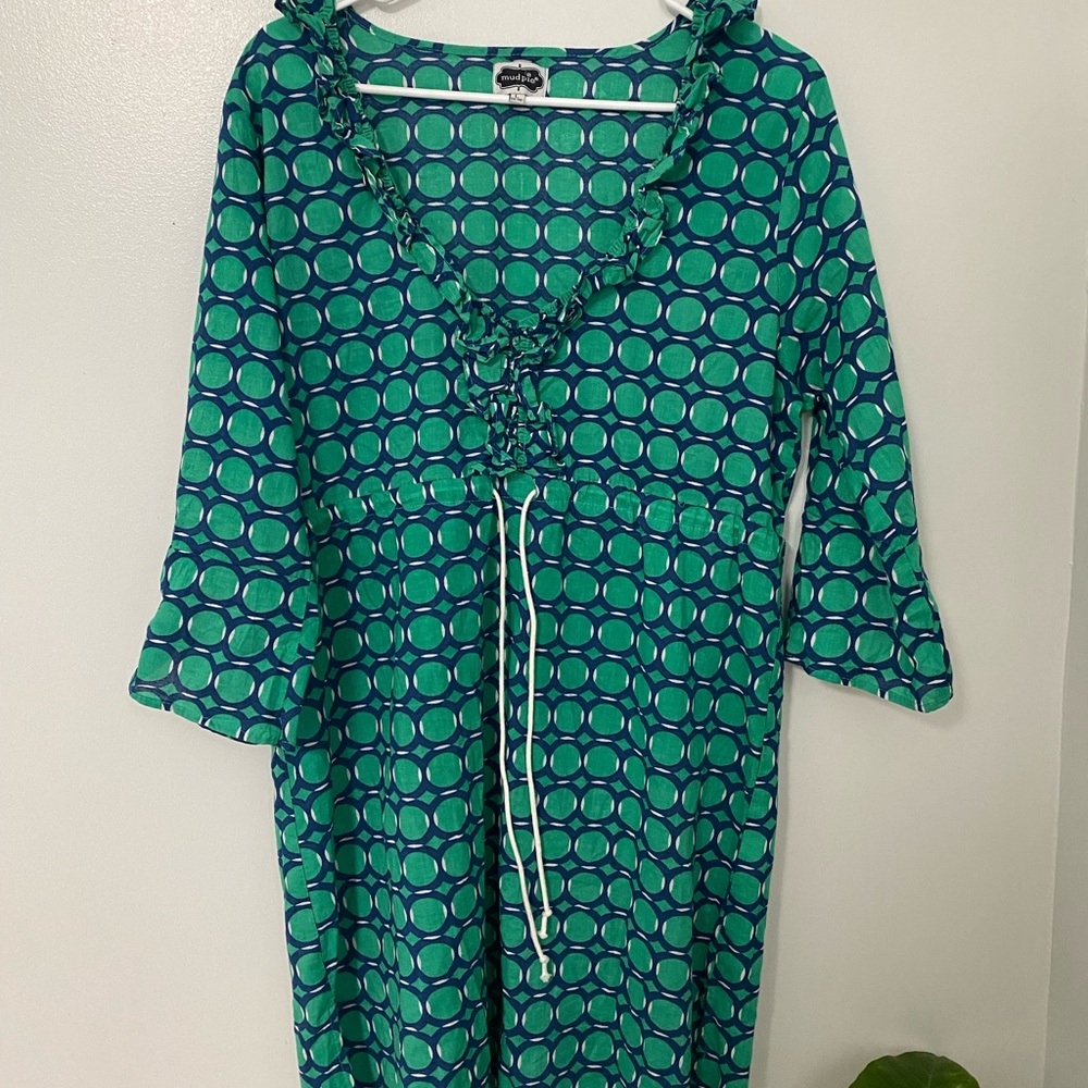 Mud Pie swim suit cover up, Size L, perfect for the pool & beach trip 🌊🏝